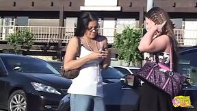 Wet Pussy&#x270C; Sucked Hard by Lustful Dykes in Steamy Bathroom