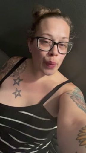 BBW stepmom MILF 420 smoking joint before bed your POV