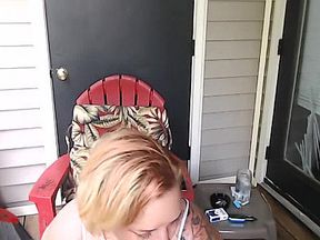 Milf Catches Neighbor Watching her Masturbate & Squirt Then Fucks him POV