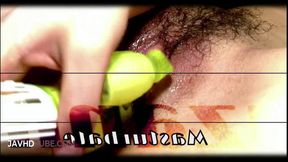 Japanese Close Up of Suzanna's Wet Pussy as she enjoys intense Toy insertions and pleasure