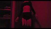 A femboy sissy slut shows off his body and puts clamps on his cute nipples