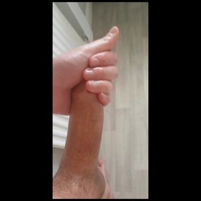 Cum twice on the bathroom floor
