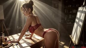 i fucked her in an art studio in front of strangers, and it turned her on a lot. [ai]