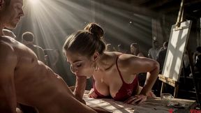 i fucked her in an art studio in front of strangers, and it turned her on a lot. [ai]