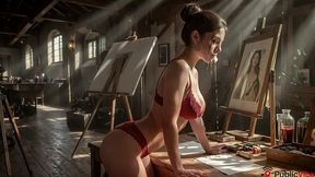 i fucked her in an art studio in front of strangers, and it turned her on a lot. [ai]