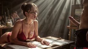 i fucked her in an art studio in front of strangers, and it turned her on a lot. [ai]