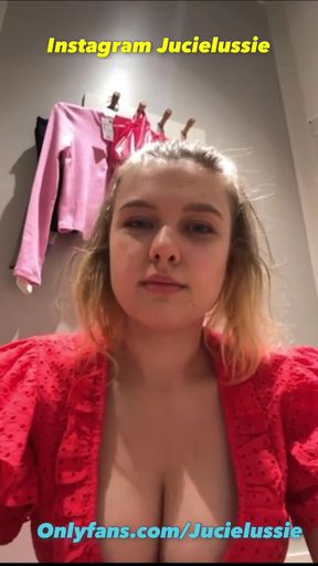 Squirting and Fingering in the Changing Room