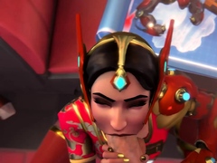 Video Games 3D Girls Gets a Huge Dick in Their Little Mouth
