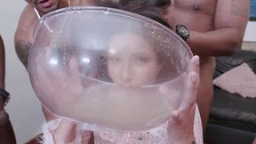 sensual teen agatha santos first time drinking pee and getting fucked by 4 big cocks with intense first double anal penetration 0% pussy