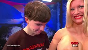 Cute Blonde with Big Tits Can't Get Enough Cum