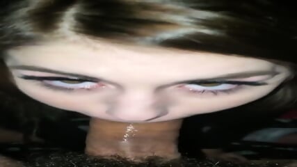 Teen Heather sloppy blowjob and deepthroat