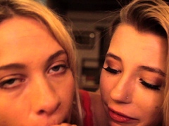 Amateur blonde teens cock sharing threesome fuck