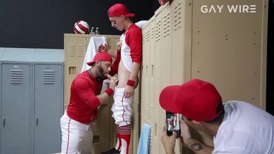 Tristan Hunter Takes a Hard Fucking from Coach Eddy Ceetee in the School Locker Room