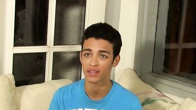 Cute lad is teasing his ass in front of the camera