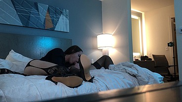 Femboy Jasmyne Jaye Gets Cock Sucked by Bailey Wilde