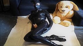 Sissy Kitten Lovense Vibed Bound Orgasm