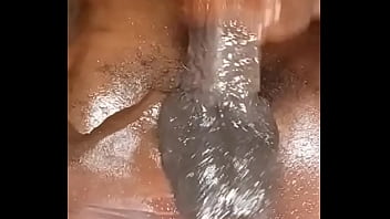 Handsome black man handjob