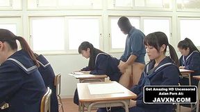 Japanese Darlings Fucked In Class