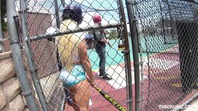 Thickumz - Horny blonde twerks ass and cruises for cock