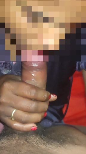 Desi Bhabhi sucks my cock and takes cock deep in her throat Finally cum in her mouth   Clip 1