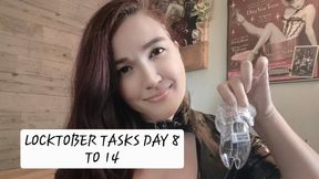 Locktober Tasks from Day 8 to Day 14