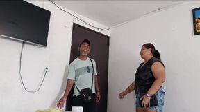 Cheating Wife! I Took My Neighbor to the Hotel to Try Out His Big Cock While the Cuckold Was at Work.