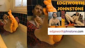 EDGEWORTH JOHNSTONE &ndash; Soapy feet in the bath. Bathing male foot fetish DILF closeup. Mans feet washing