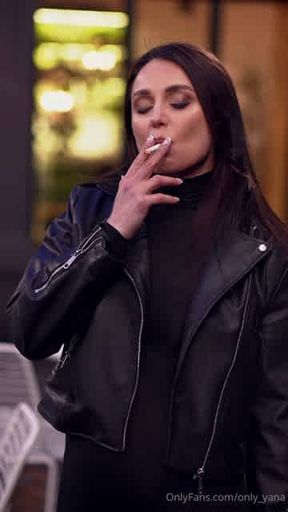 Smoking cigarette