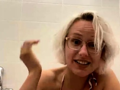 Big boobs milf masturbates with her dildo