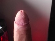 Non ending cum stream and huge cum shot while edging on a Cock Hero clip