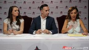 Nikki Benz & Tori Black judging girls blowjob skills in DPStar Season 3 Ep4