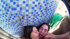tropical wet threesome with kinky mary