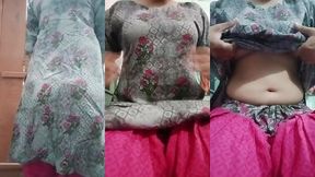 indian gay crossdresser gaurisissy looking like a housewife in salwar kurta xxx