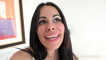 Italian secretary rides boss's cock in office POV