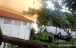 Hot babe takes hard cock in both holes outdoor in the nature live at sexycamx