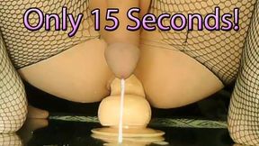 Sissygasm In Seconds! Jessica Bloom Prostate Orgasm Riding Dildo Cum Everywhere