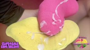 4K REMASTER Sling ShotznSockz (HUGE CUMLOAD FROM MY POV) ASSJOB , BLOWJOB , SOCKJOB