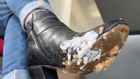 Eat my cold left over chips from my boots at work