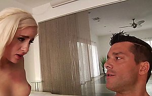 Naomi woods craves daddys monster cock swallows