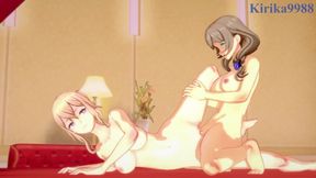 Jean Gunnhildr and Lisa Minci have intense futanari sex in the bedroom. - Genshin Impact Hentai