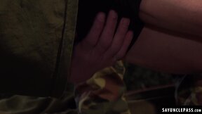 Mateo Roger pranking cadet Frank Bauer turns into hazing fuck