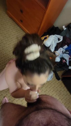 Amateur couple enjoys a homemade group session with a surprise BBBJ
