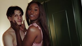 punk british twink takes big black girlcock up his tight posh hole - pov blowjob and anal with facial cumshot - vanniall vs cristiano
