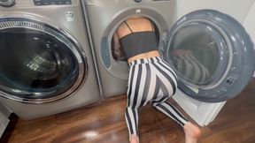 Step Sis Stuck in Dryer BBC Step Bro Helps Her Out