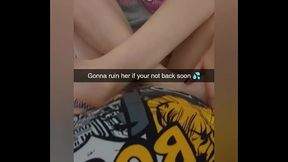Blonde cheating college girlfriend gets rough doggystyle fucking