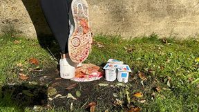 Pb J with Yogurt crush in Nizzas