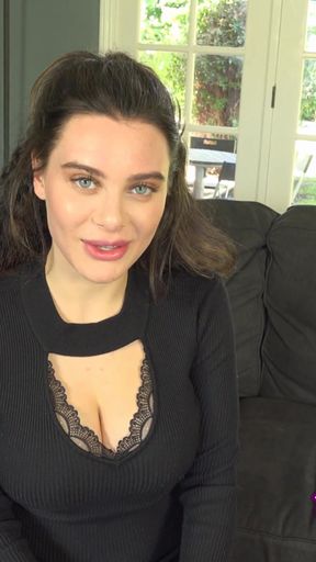 Busty babe Lana Rhoades masturbates for her coworker