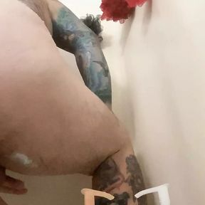 Shaving cock and balls