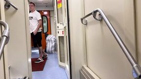 Rough and Hard Fucking and Cum in Mouth with Stepfather During Vacation at Sea - Sex on the Train, Shower, at Sea