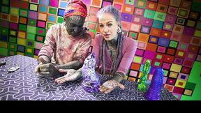 Watch engaging Anuskatzz and Lily Lu's smut